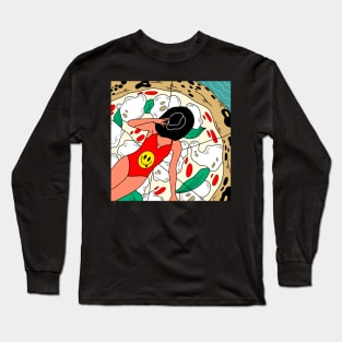 Pizza girl Long Sleeve T-Shirt